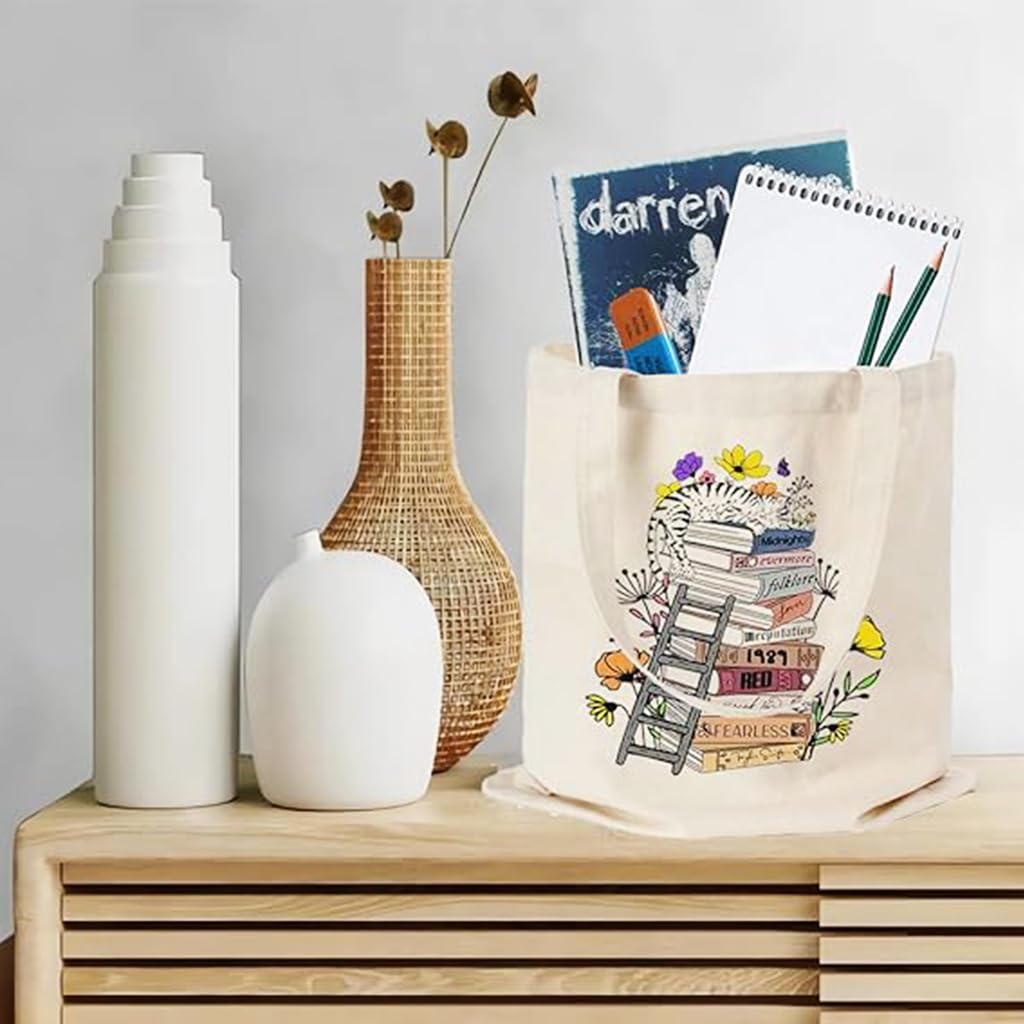 PALAY Taylor Tote Bag with Zipper Inner Pocket Singer Album Inspired Fans Gifts Music Lovers Reusable Canvas Bags PALAY Taylor Tote Bag with Zipper Inner Pocket Singer Album Inspired Fans Gifts Music Lovers Reusable Canvas Bags
